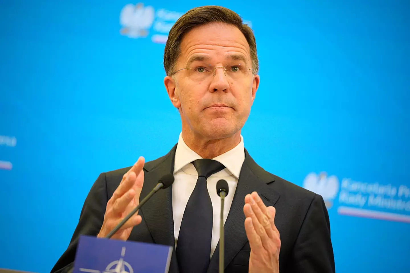 NATO Sec-Gen Mark Rutte mistakenly said the soldiers were dead (Jaap Arriens/NurPhoto via Getty Images)