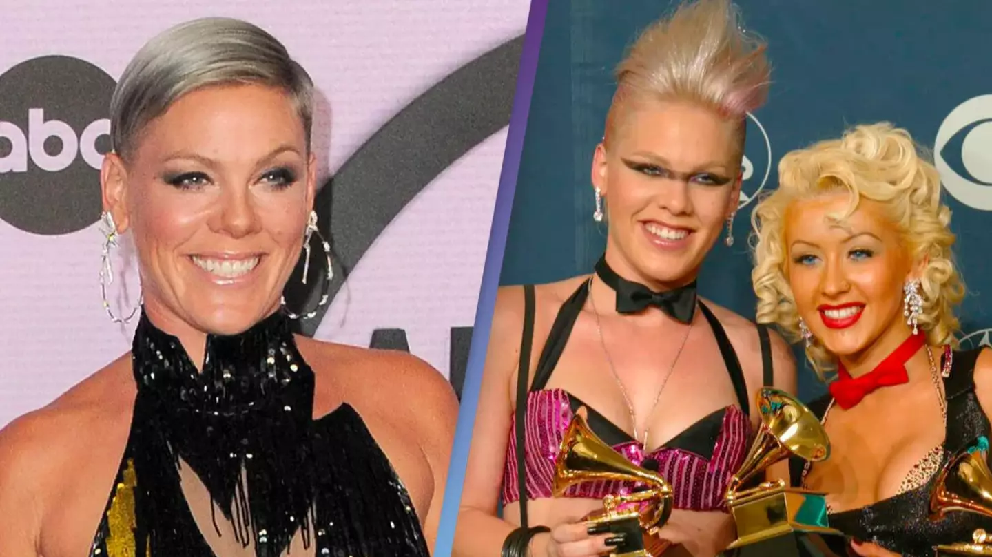 Pink hits back at accusations of 'shading' Christina Aguilera