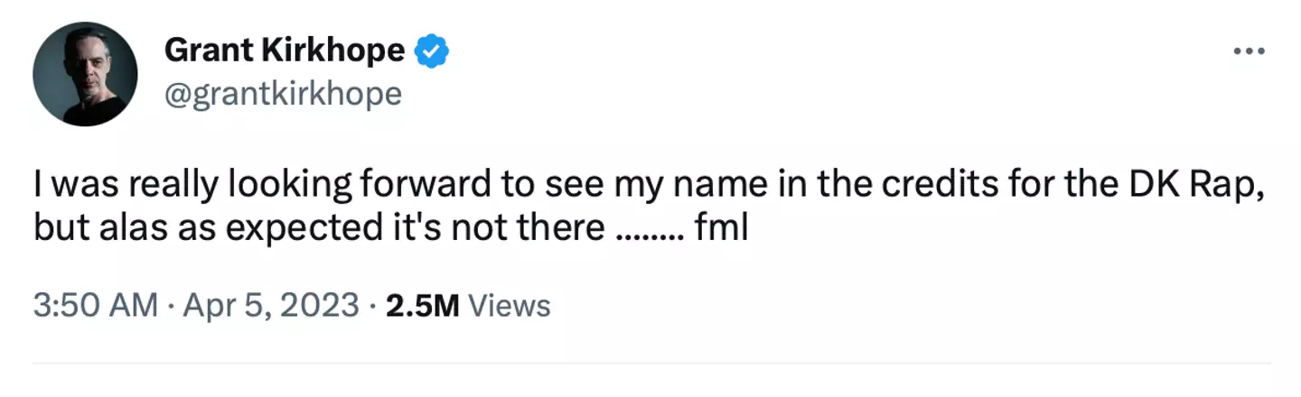 Grant Kirkhope penned the track in 1999.