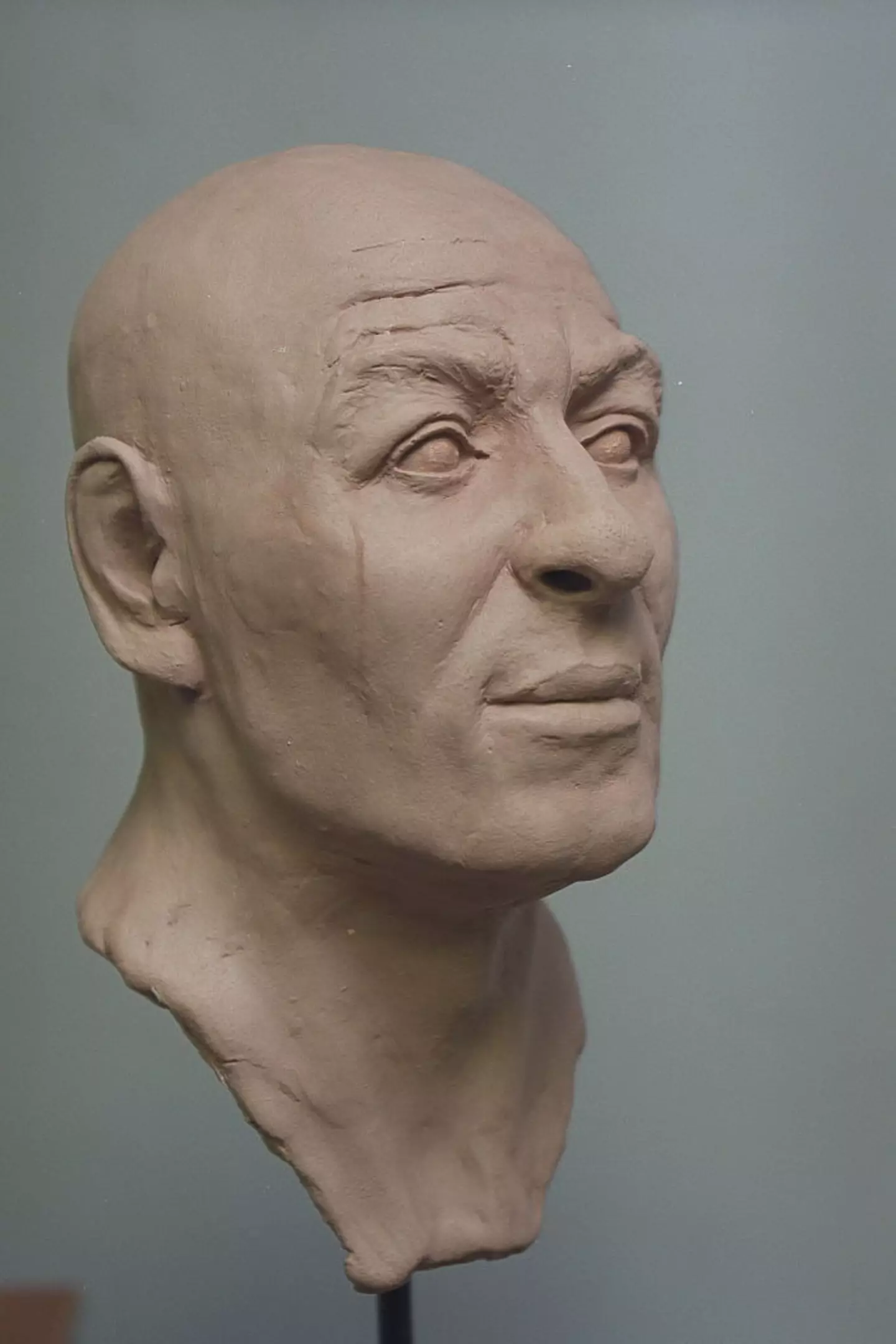 A plaster cast of the face, built up from an original 1st century skull (Bob Collier/Sygma/Sygma via Getty Images)