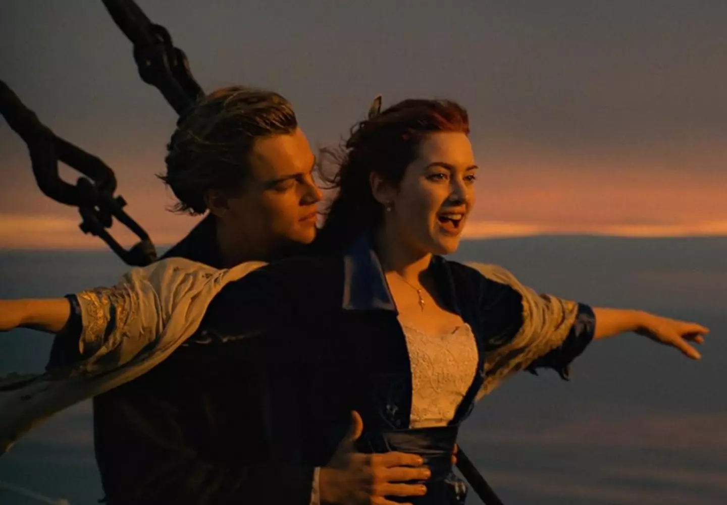 Shooting this scene wasn't quite as romantic a process as the finished product looked (20th Century Fox)