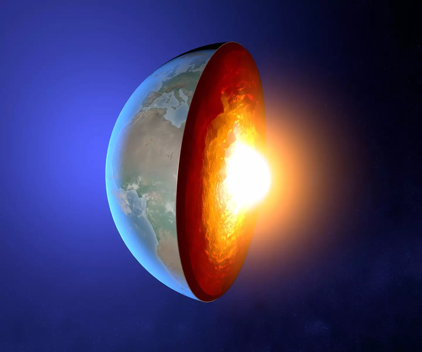 Study reveals Earth core has materials which are multiple states. (Alamy) 