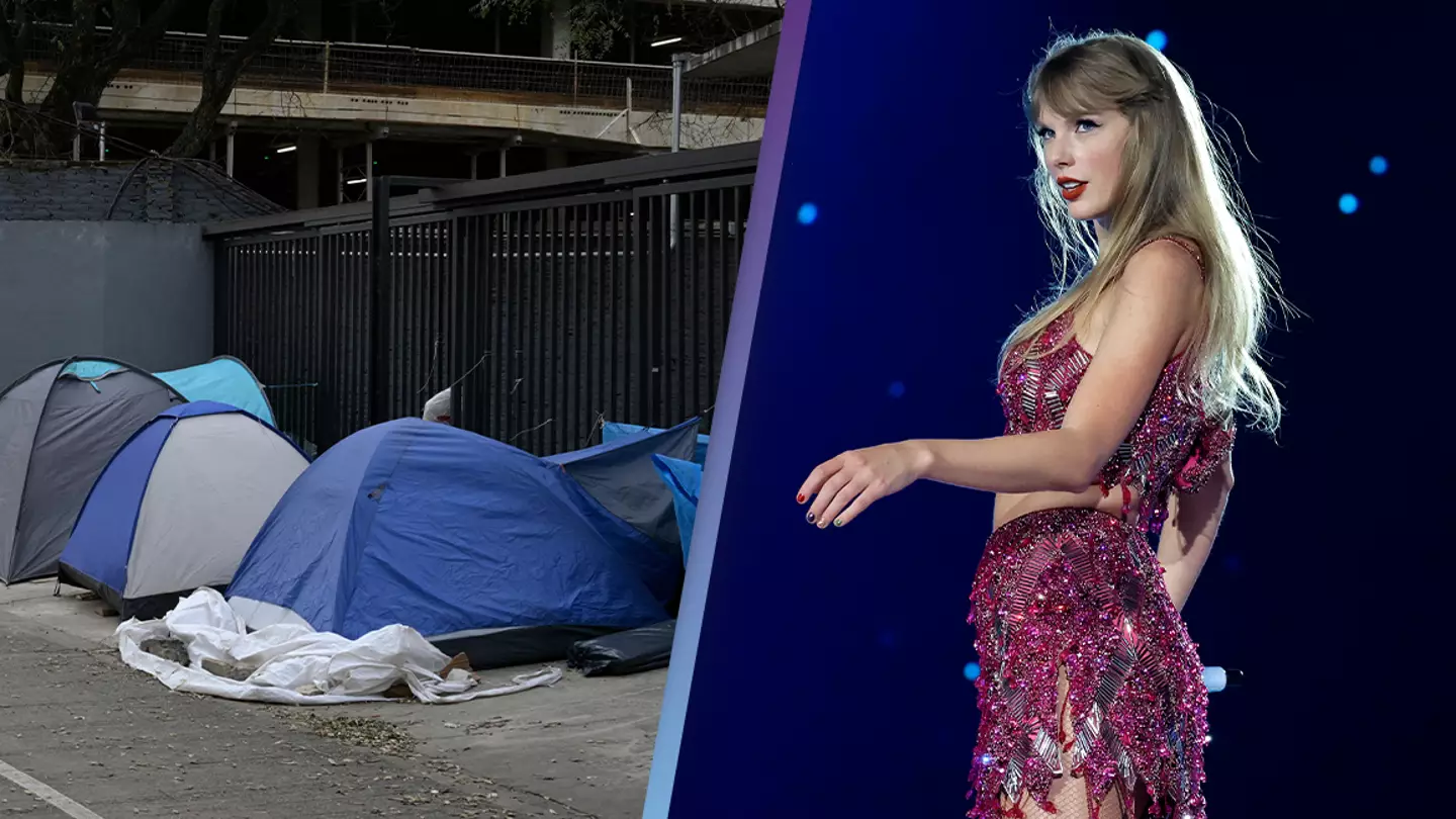 Taylor Swift fans have been camping outside a stadium for five months to get the best view