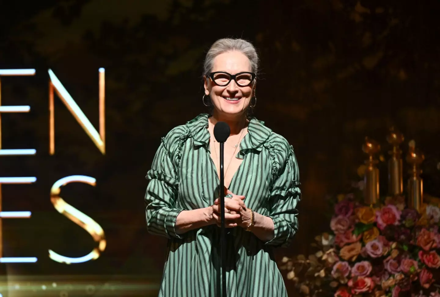 Meryl Streep had viewers in stitches (Gilbert Flores//GG2025/Penske Media via Getty Images)