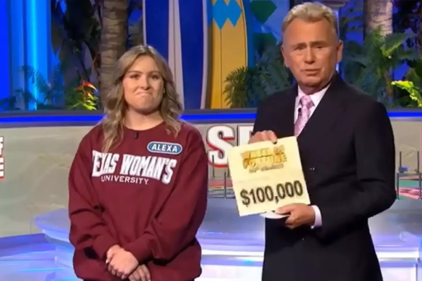 Wheel of Fortune viewers have been left furious at host Pat Sajak after claiming that he 'robbed' a contestant of a $100,000 win.