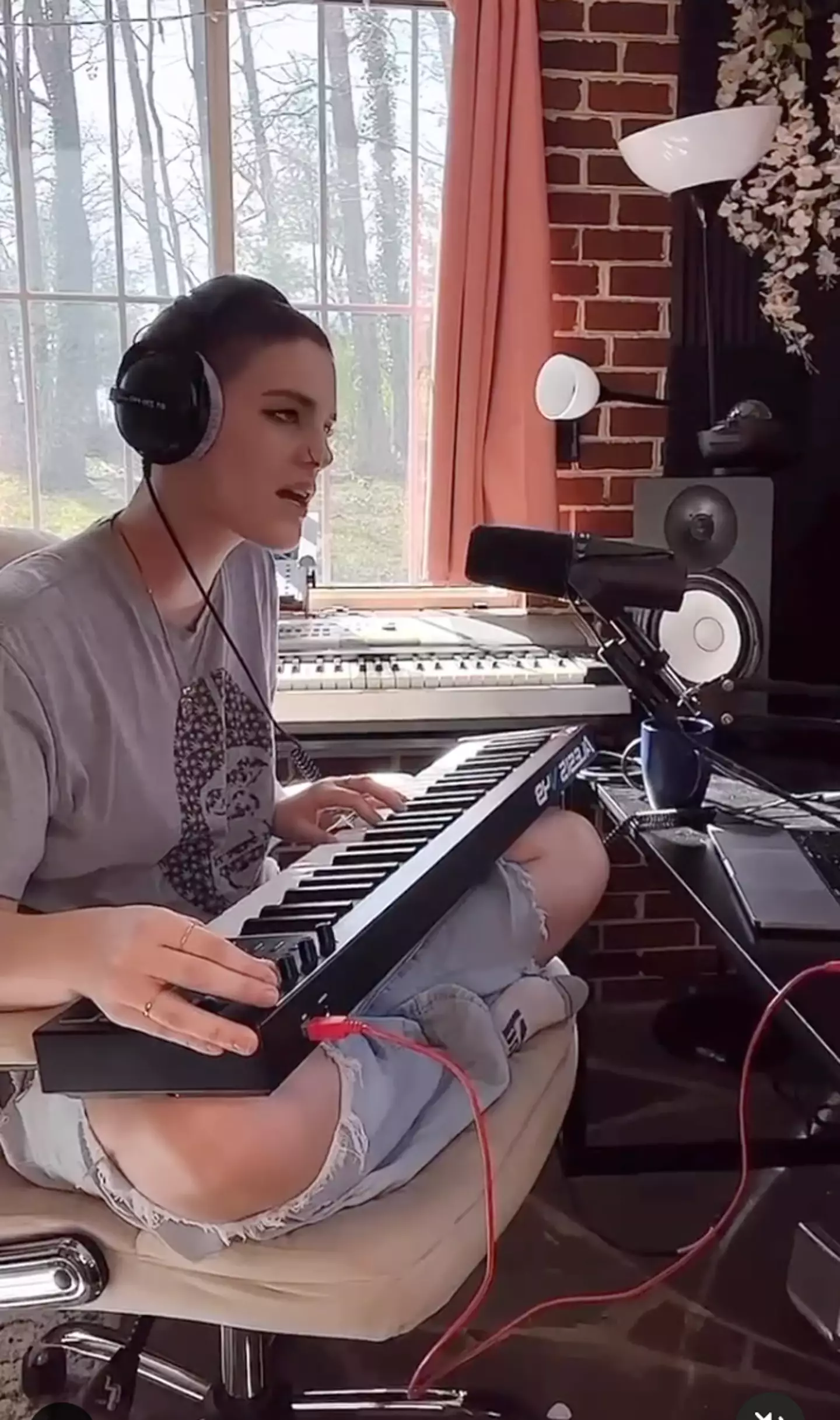 The mom made up the song with her son on a drive.