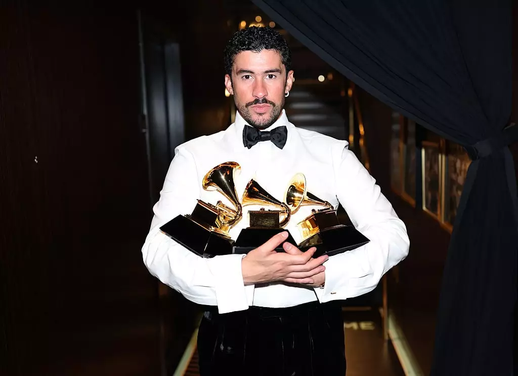 Bad Bunny spoke out against ICE at the Grammys (Matt Winkelmeyer/Getty Images for The Recording Academy)