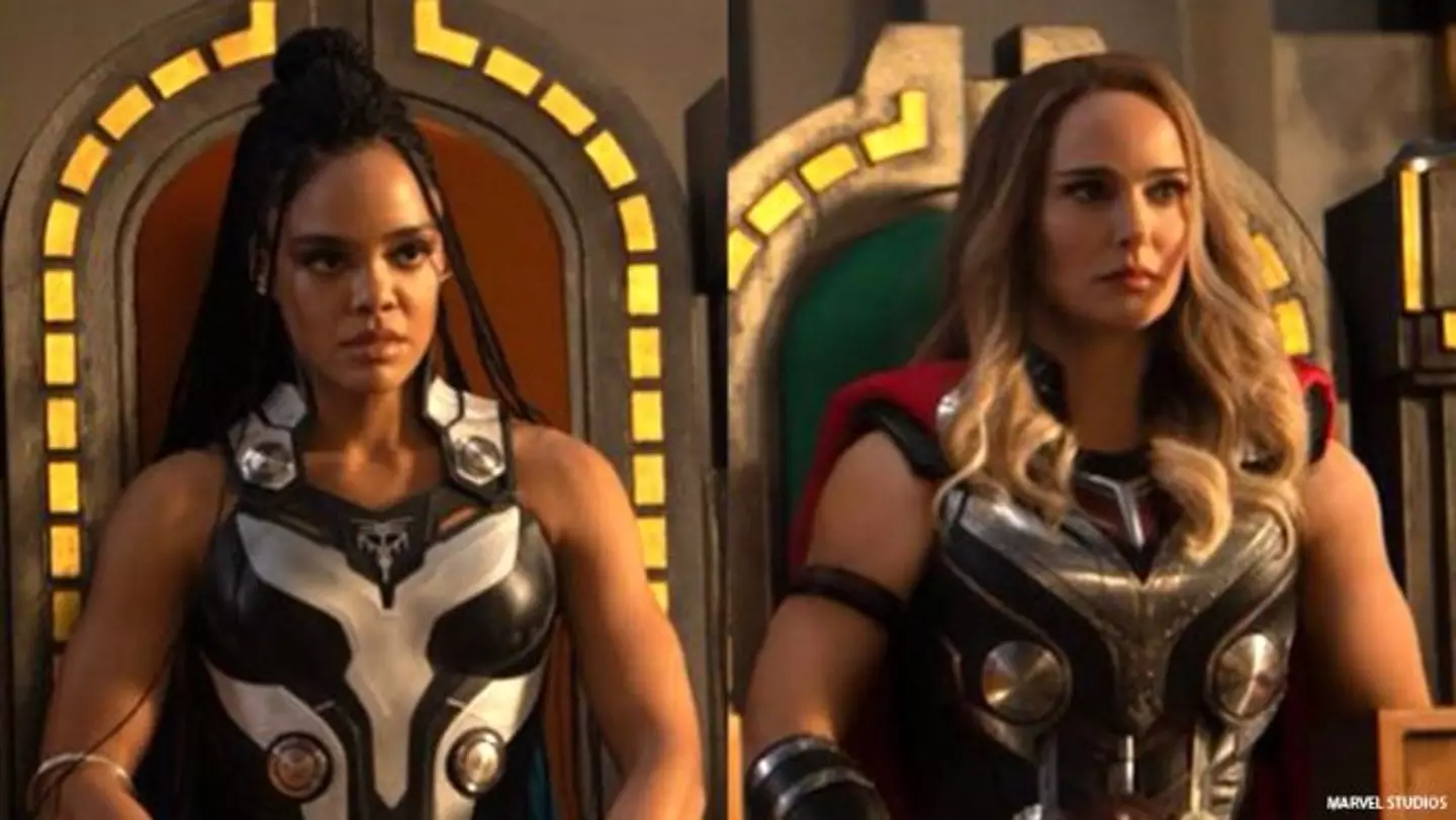 Natalie Portman starred in the 2022 film alongside Tessa Thompson (Marvel)