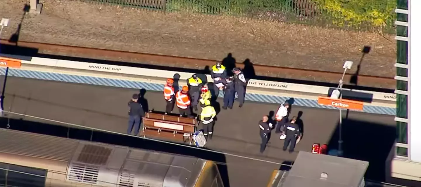 Emergency services at the scene. (7NEWS Australia)