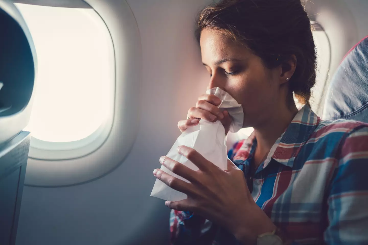 The passenger caused a stink on the plane.