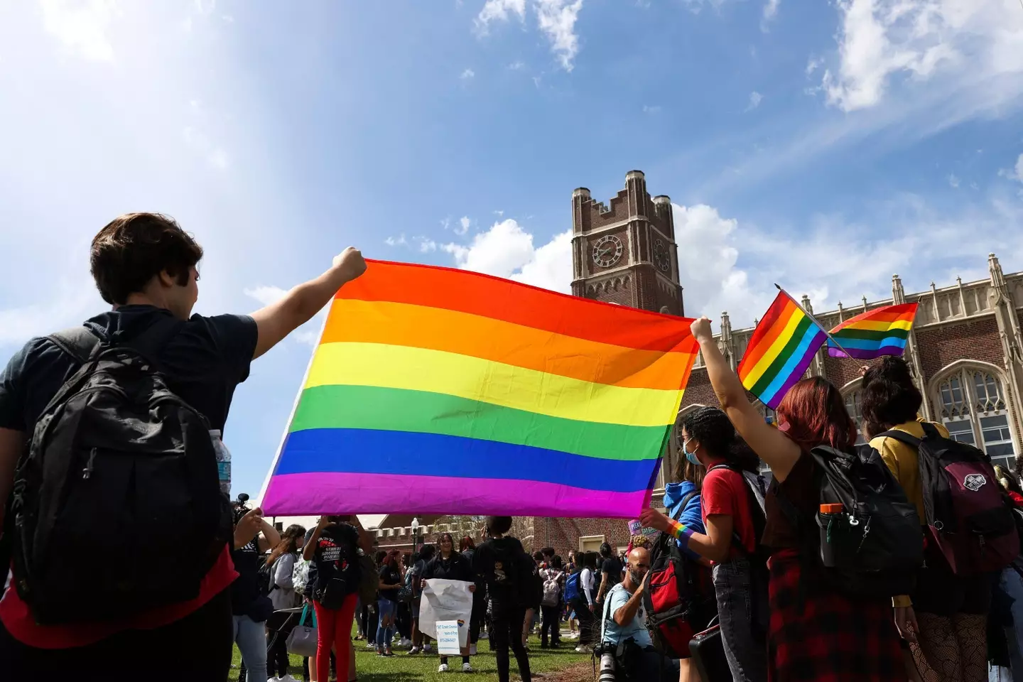 Texas attorney general brands a school's Pride Week as 'illegal'.