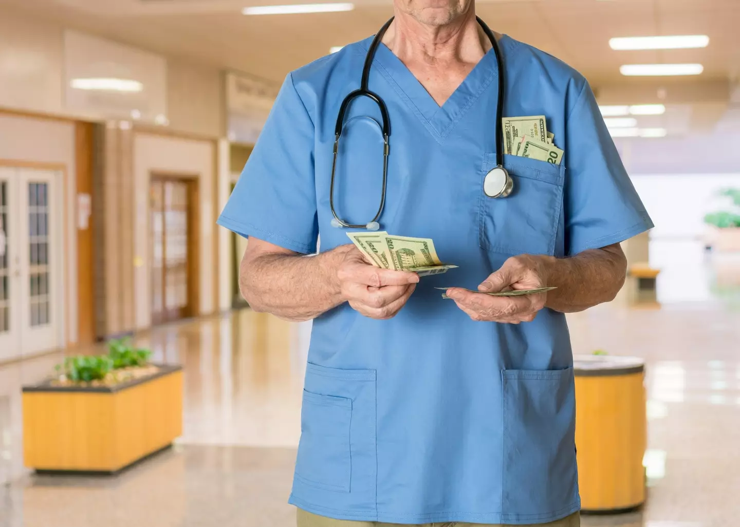 When the retired teacher got home he found a $42,000 medical bill had followed him.