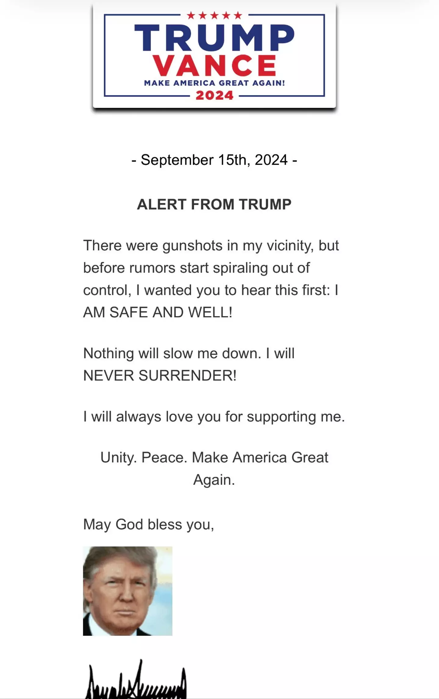 The response from Donald Trump (Piers Morgan)