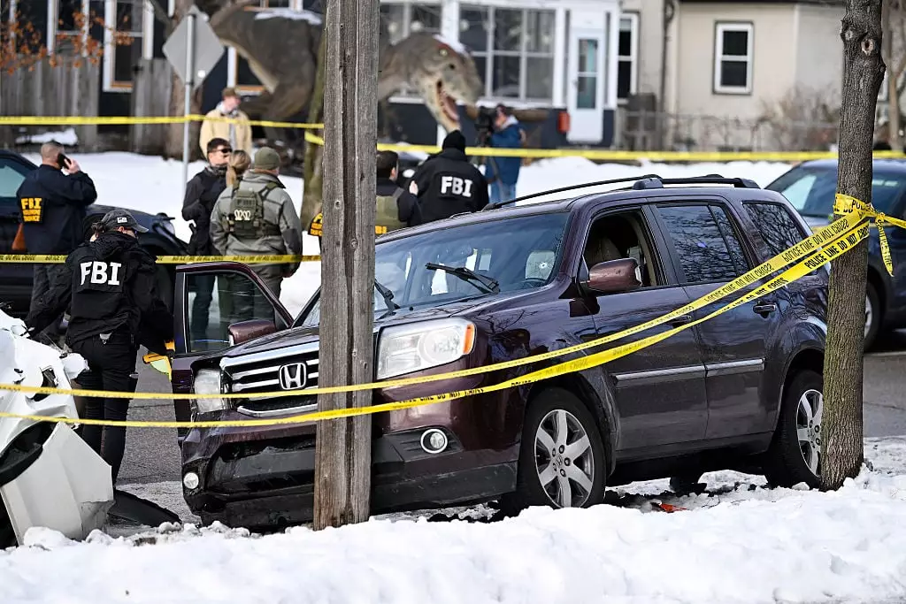 Good's vehicle crashed into 2 cars after she was shot (Stephen Maturen/Getty Images)