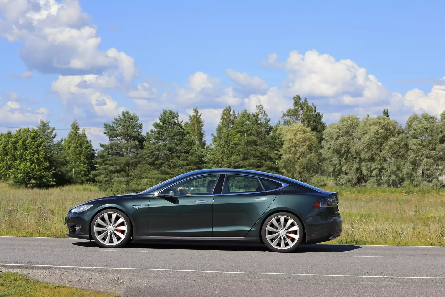The Tesla could have been struggling with then cold weather, maybe?