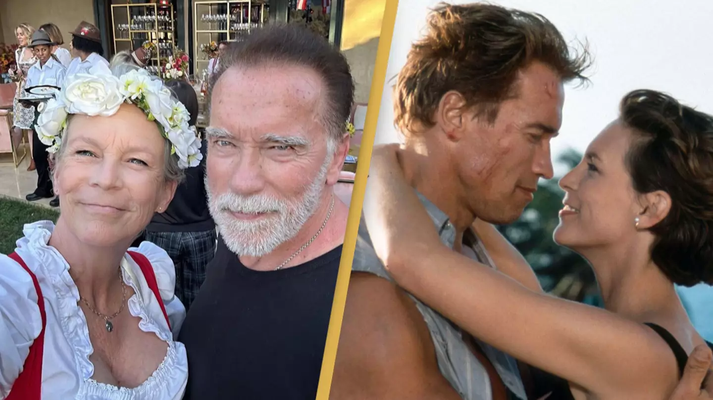 Jamie Lee Curtis reunites with True Lies co-star Arnold Schwarzenegger nearly 30 years on
