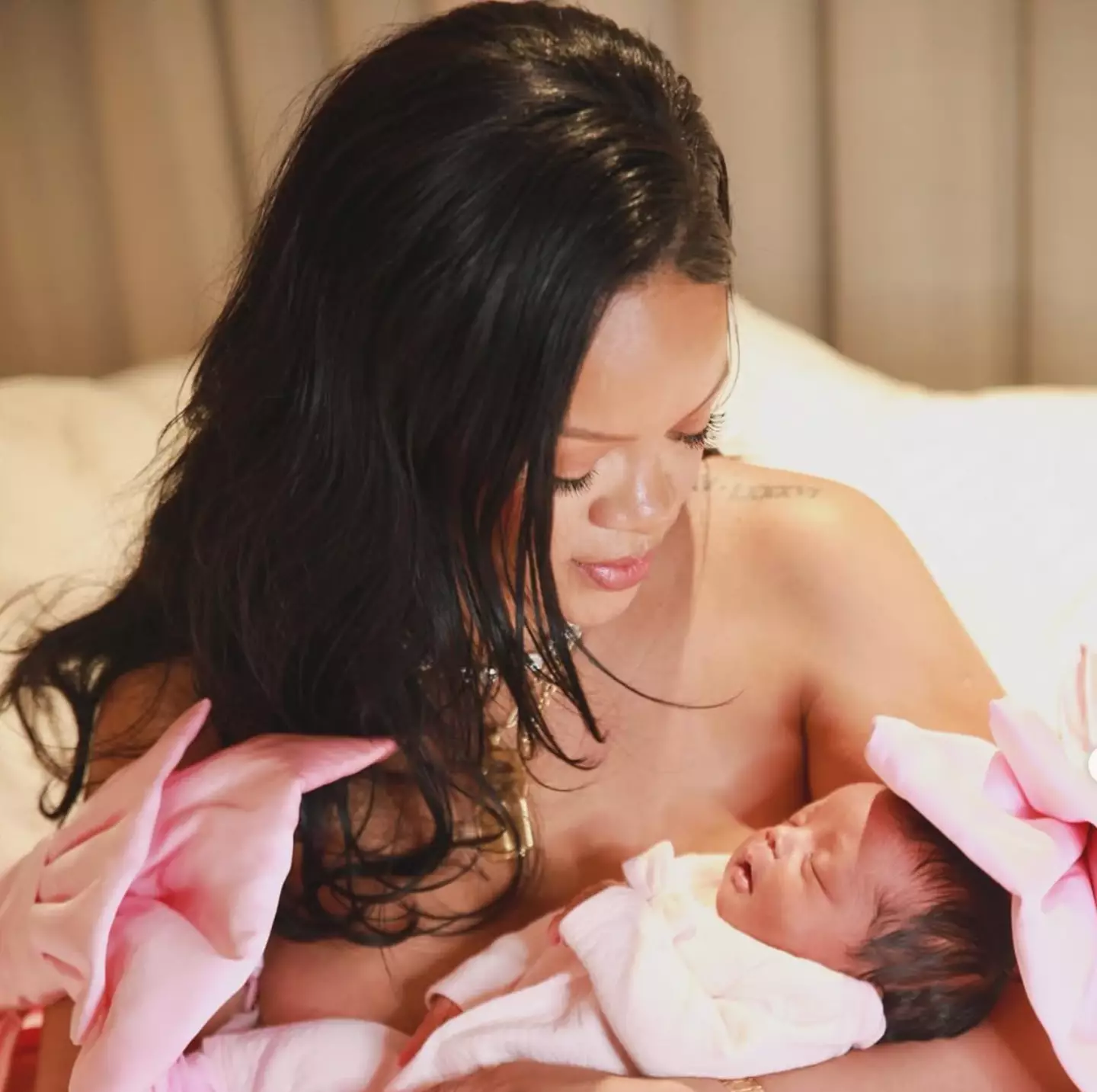 Rihanna's third child appears to pay homage to two important men in her life (Instagram/Badgalriri)