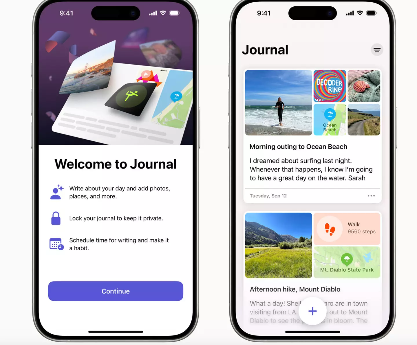 The Journal app is automatically downloaded with the update.