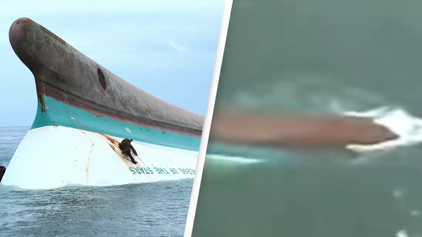 Chilling clip shows the aftermath of ship that capsized with over 800 people dying as a result