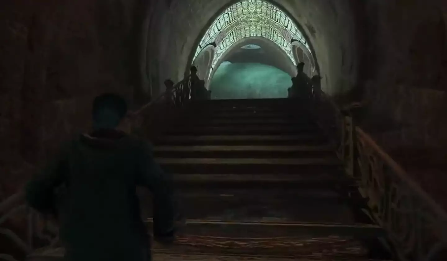A Hogwarts Legacy player saw a giant tentacle sliding through a hallway and thought it was a basilisk.