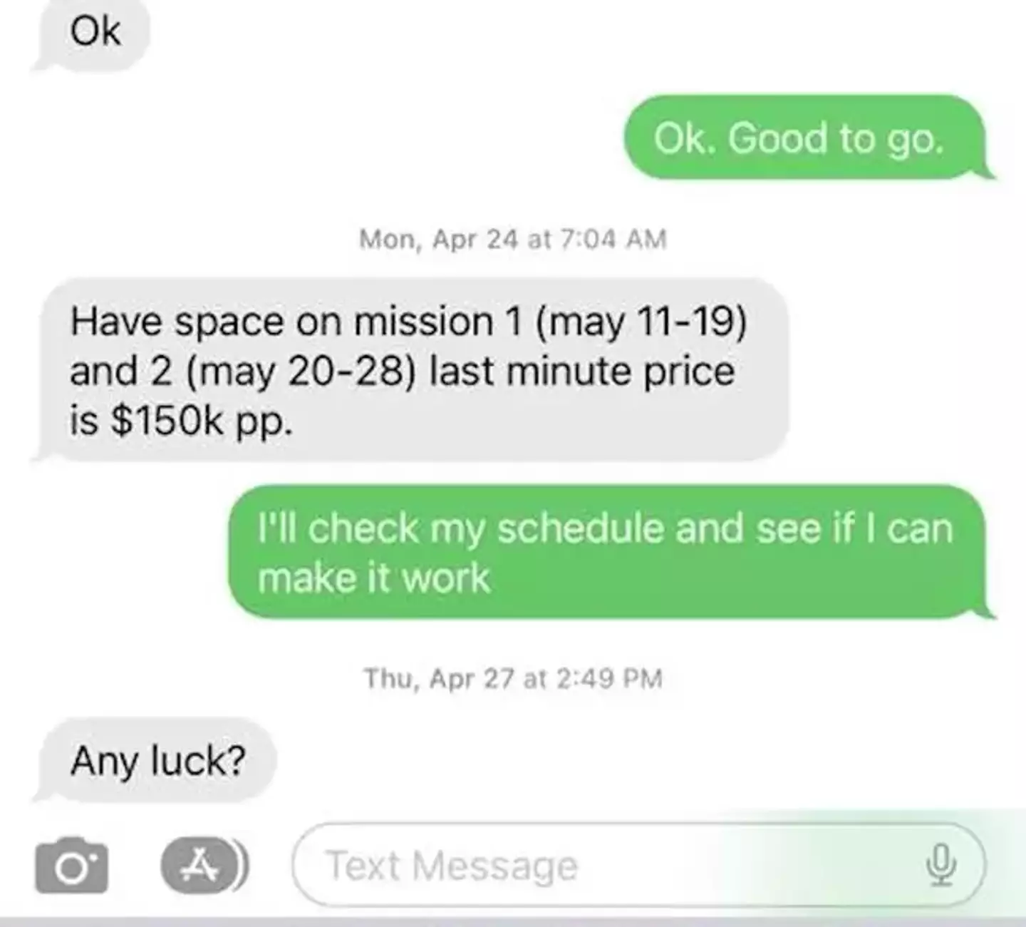 Bloom was offered a discount price that was $100,000 cheaper than usual.