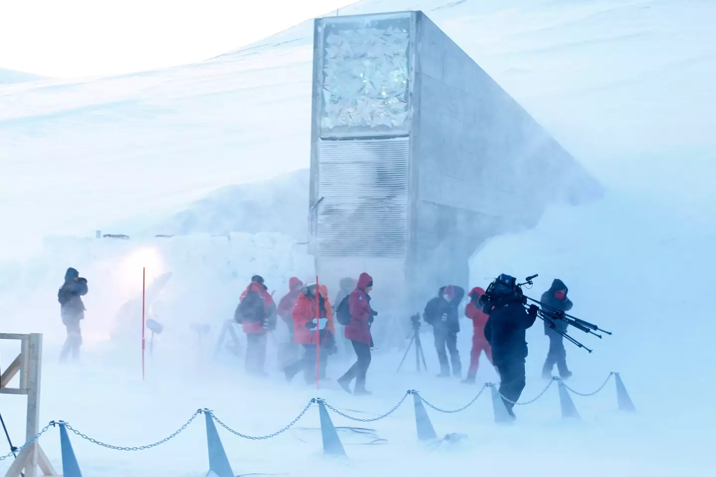 The Svalbard Global Seed Vault on the archipelago is surrounded by glaciers and frozen tundra.