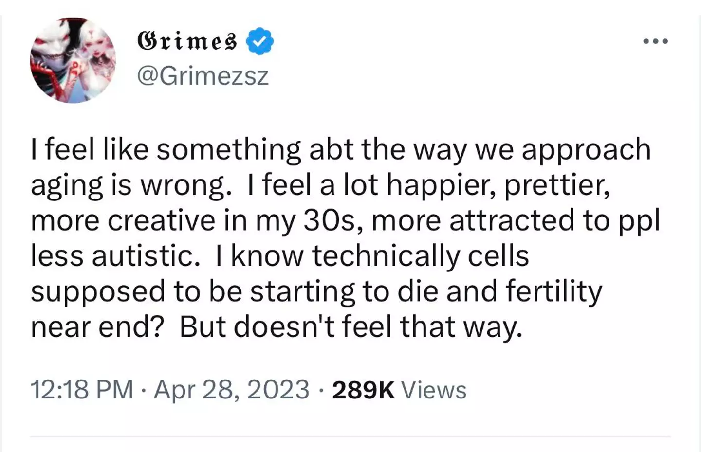 The tweet in question.