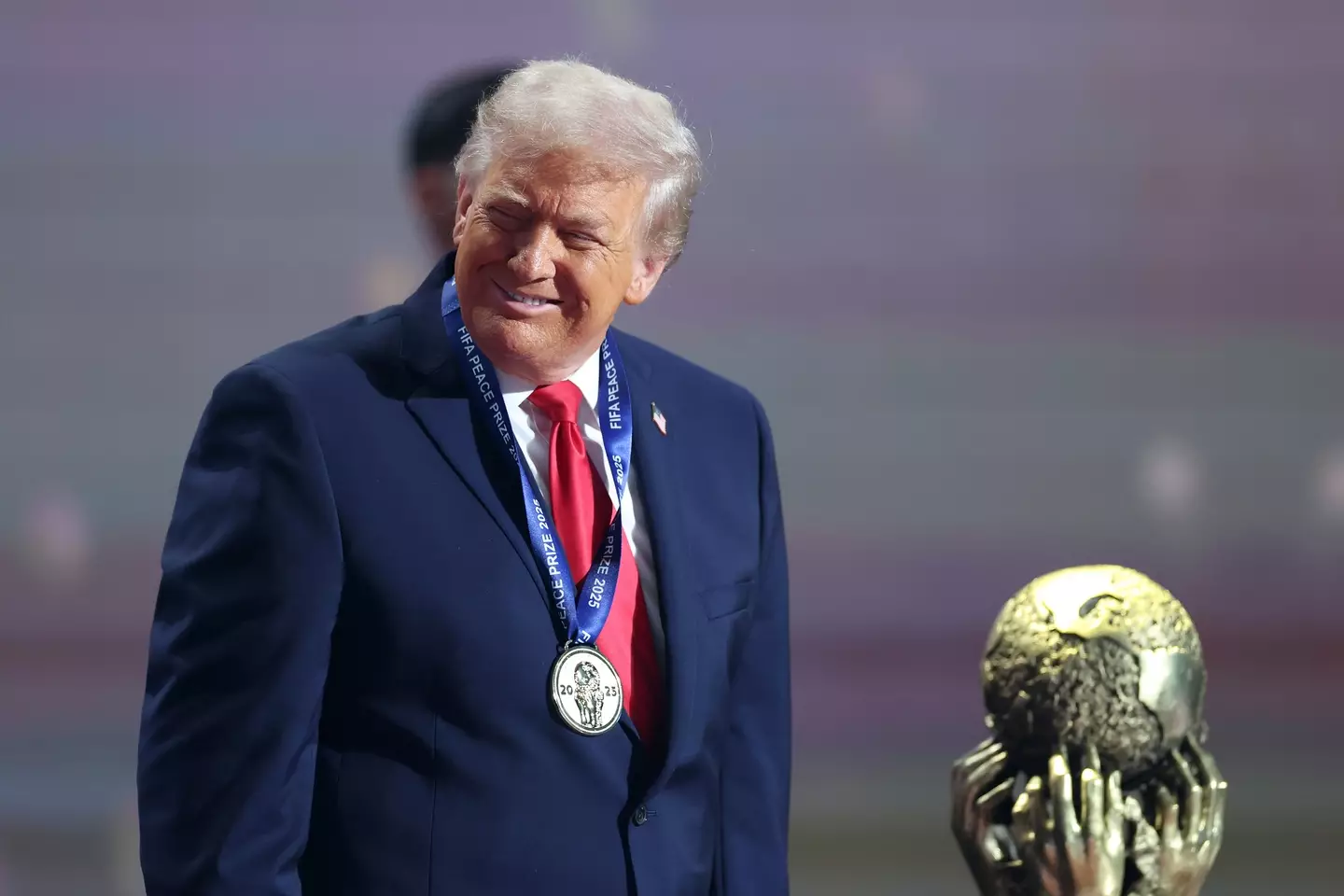 President Donald Trump at the draw for the FIFA World Cup 2026 (Dan Mullan/Getty Images)