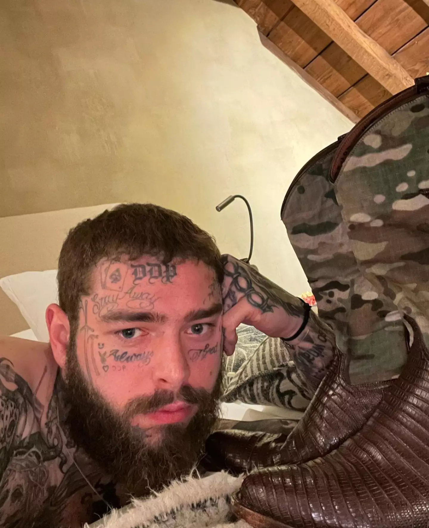Post Malone previously denied using drugs in an Instagram post shared in April.