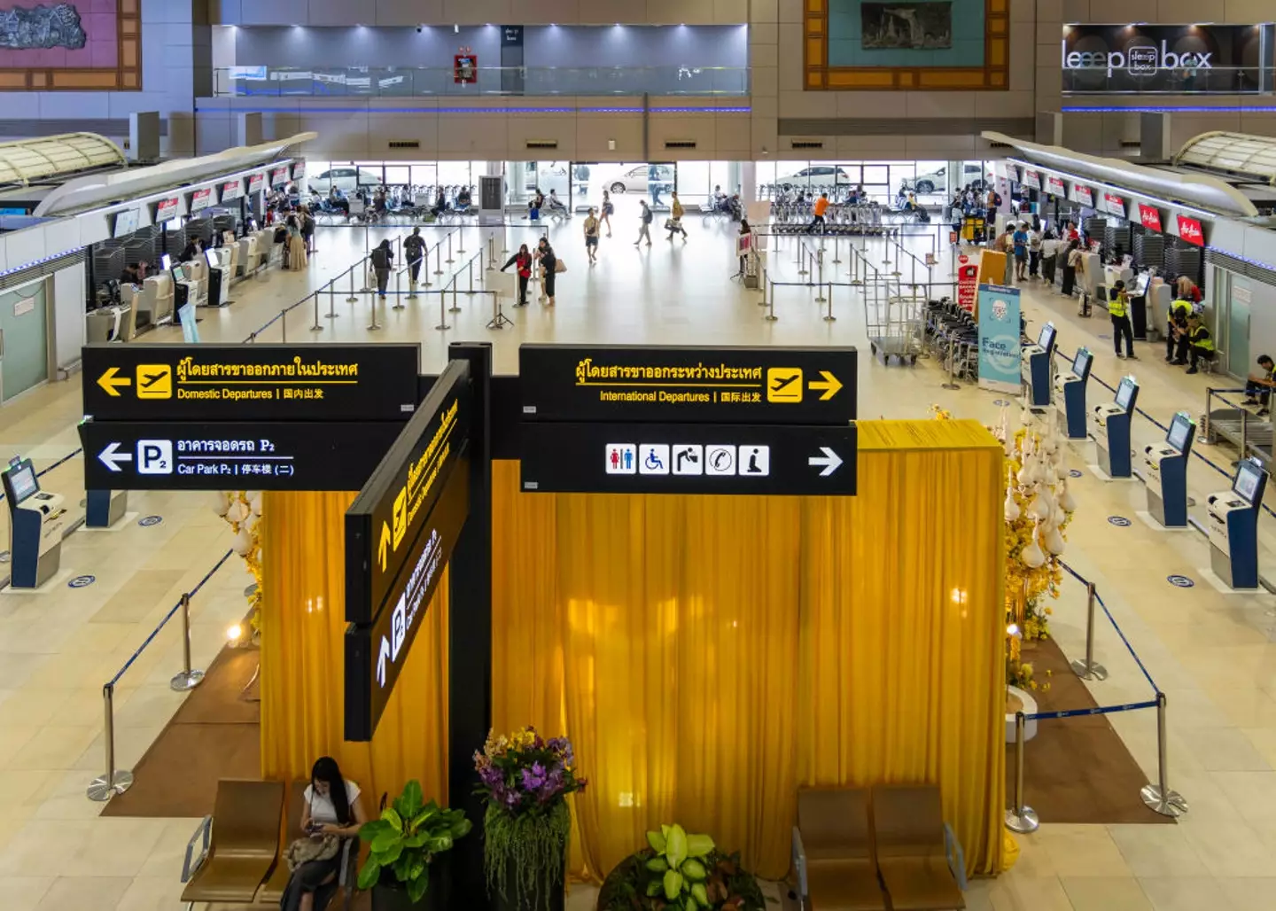 The incident occurred at Don Mueang airport in Bangkok, Thailand (Nathalie Jamois/SOPA Images/LightRocket via Getty Images)