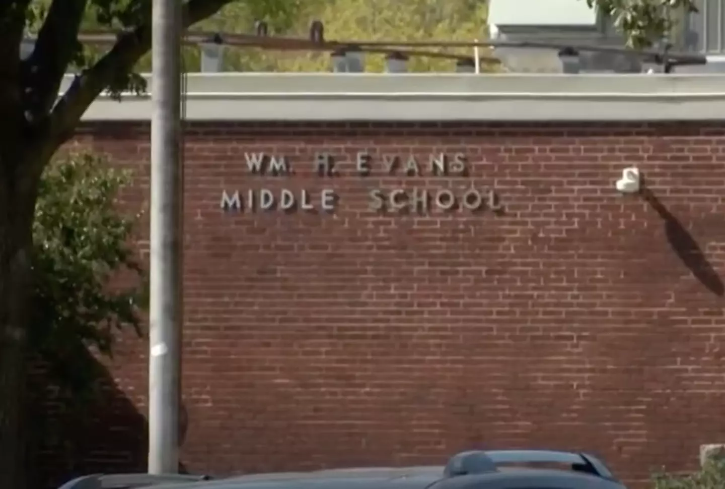 The incident took place at Evans Middle School in Lubbock, Texas (YouTube/ Everything Lubbock)