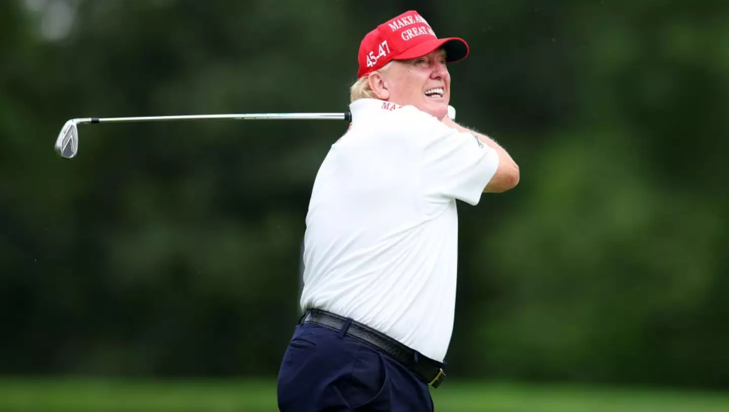 President Donald Trump has already completed 13 rounds of golf since returning to office (Mike Stobe/Getty Images)