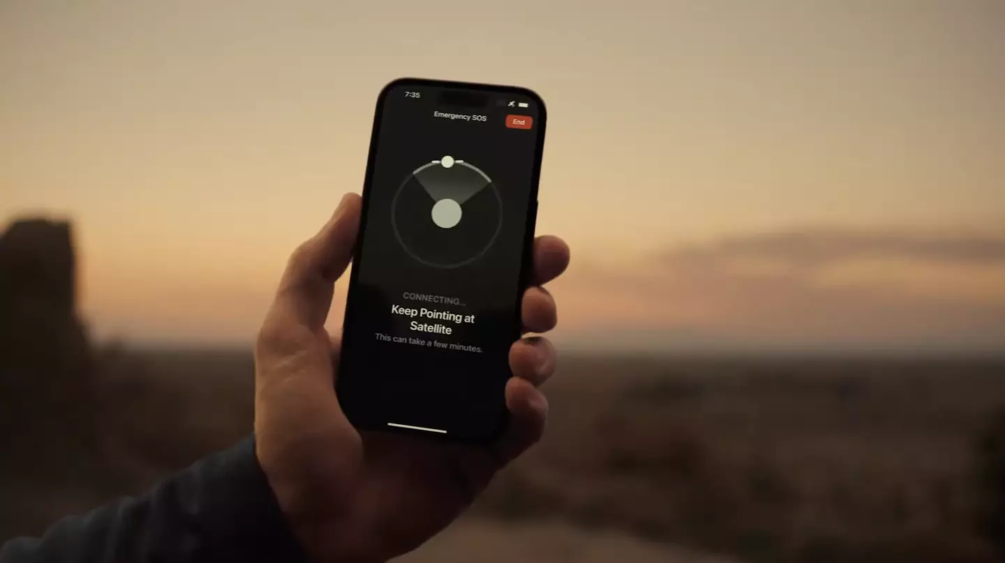 Emergency SOS via satellite |