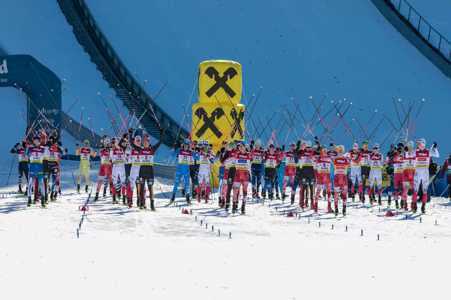 Only men are currently allowed to compete in the Olympics Nordic combined event (Sandra Volk/NordicFocus/Getty Images)