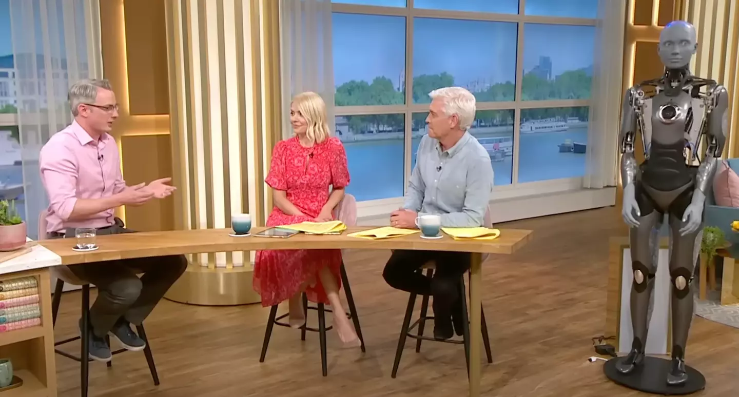 Fortunately Ameca doesn't have the use of her legs! (ITV)