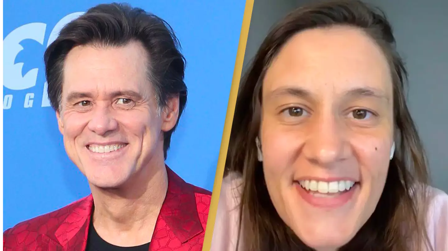 Woman who looks like Jim Carrey says it's 'very hard' to recreate his smile