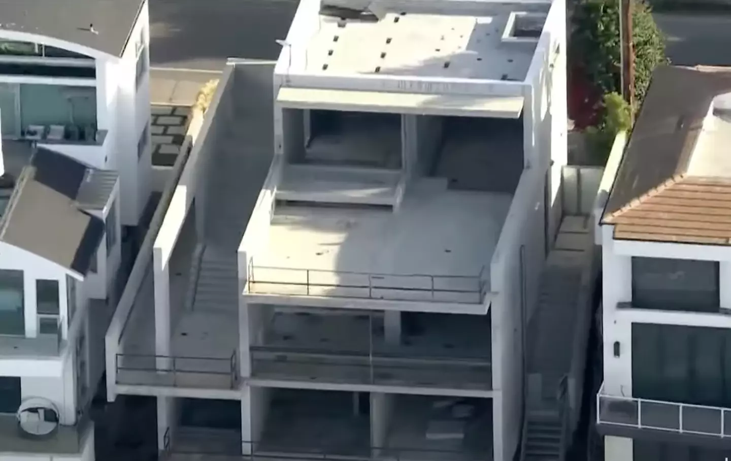 Kanye West left the property bare (KTLA 5)