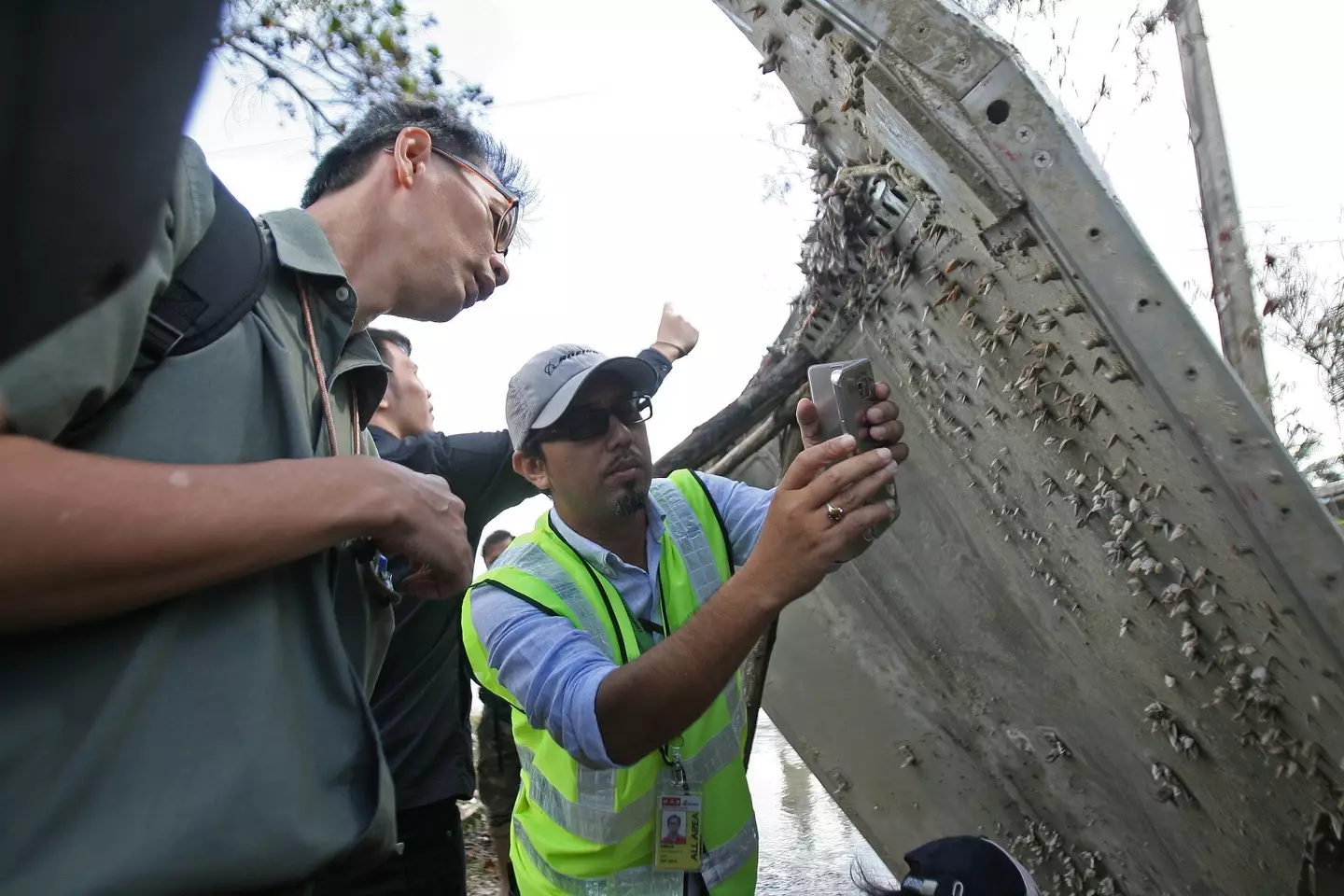 Only small amounts of debris have been found so far.