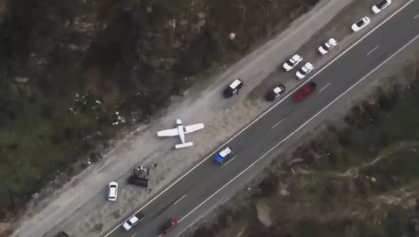 Brock Peters landed in Cajon Pass.