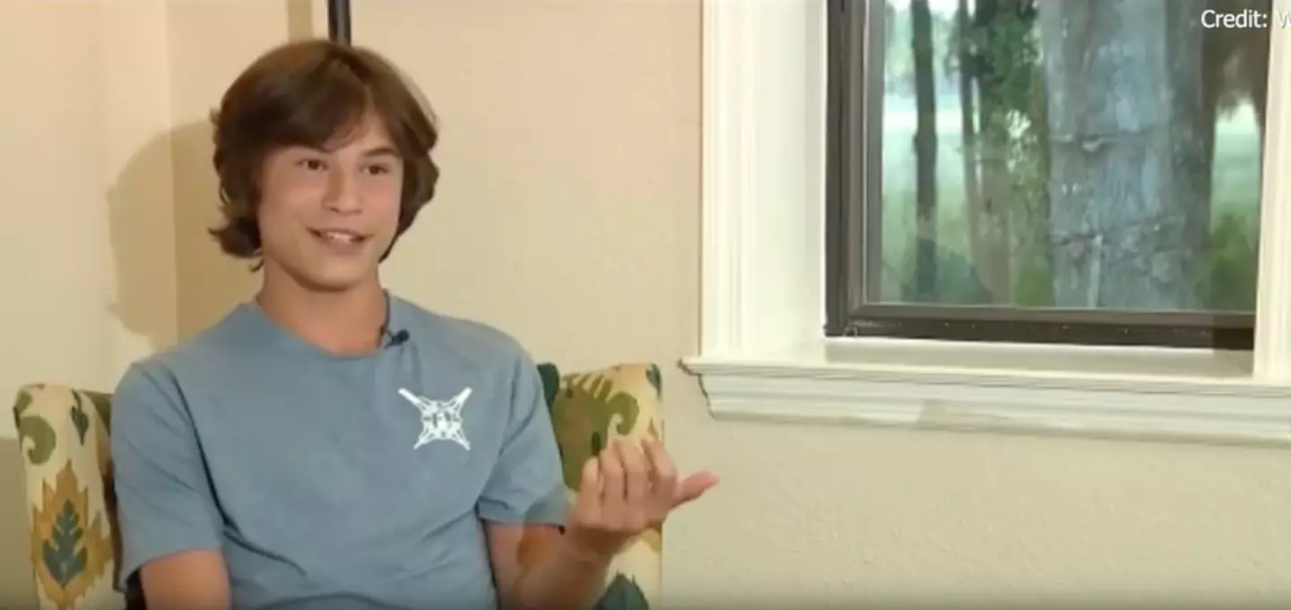 The teen said he's not afraid to go back in the water (WOFL)