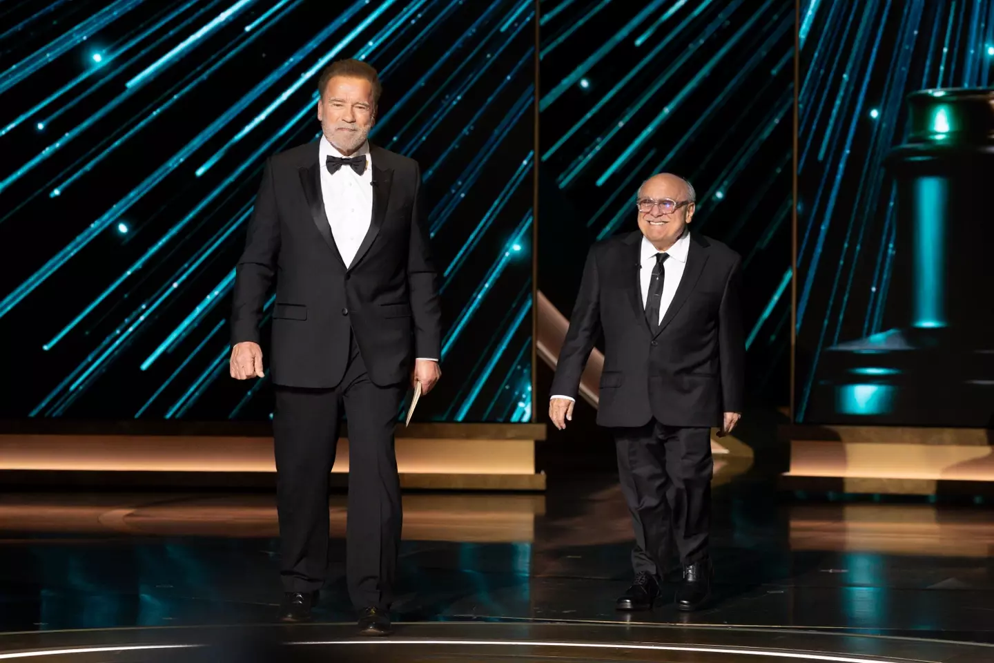 Arnold Schwarzenegger and Danny DeVito hosted an award together at the Oscars.