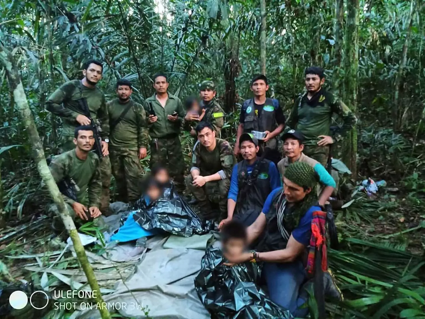 Rescuers found the children after 40 days in the jungle.