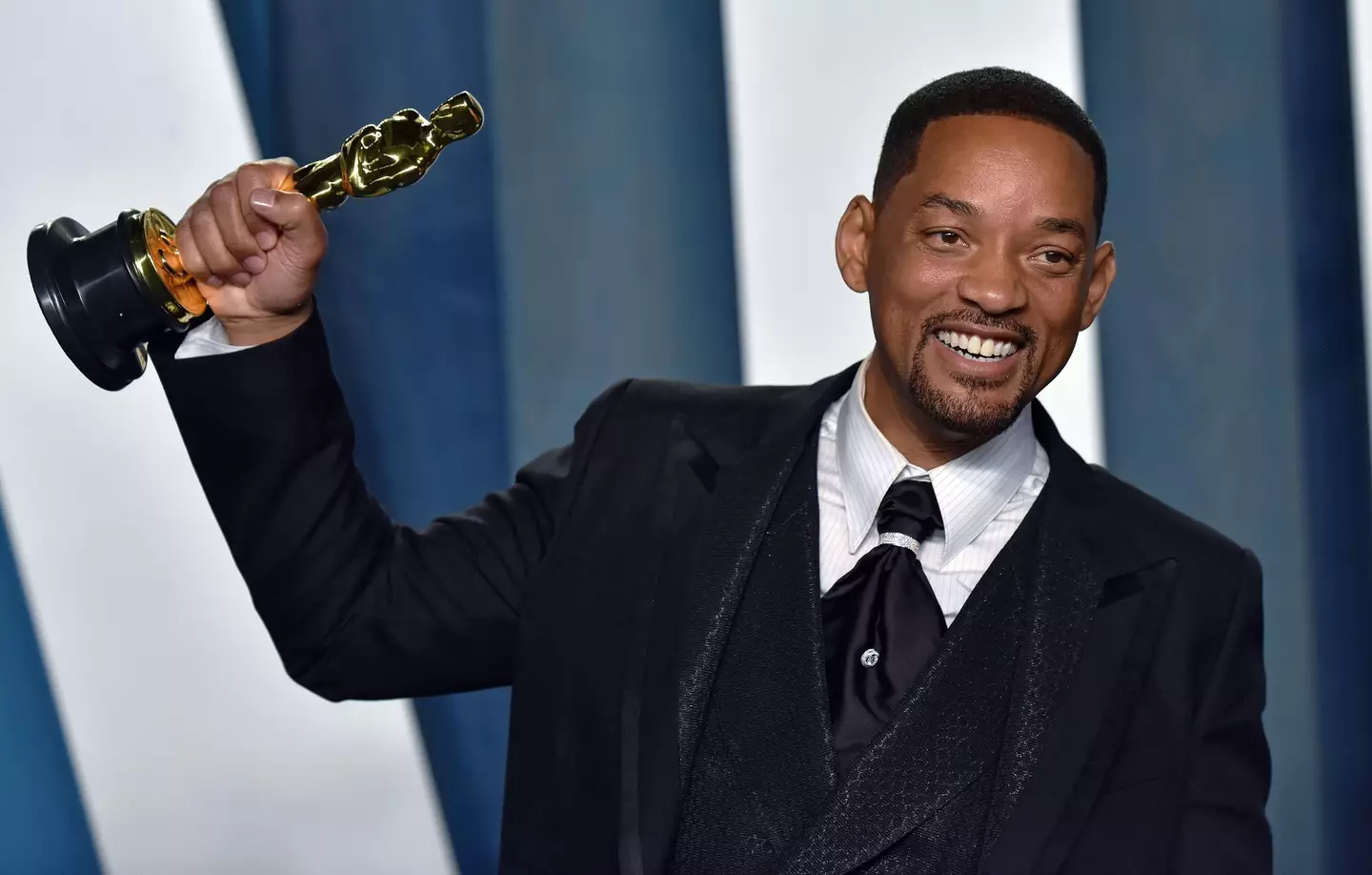 Will Smith and his Best Actor Award at the 94th Academy Awards.