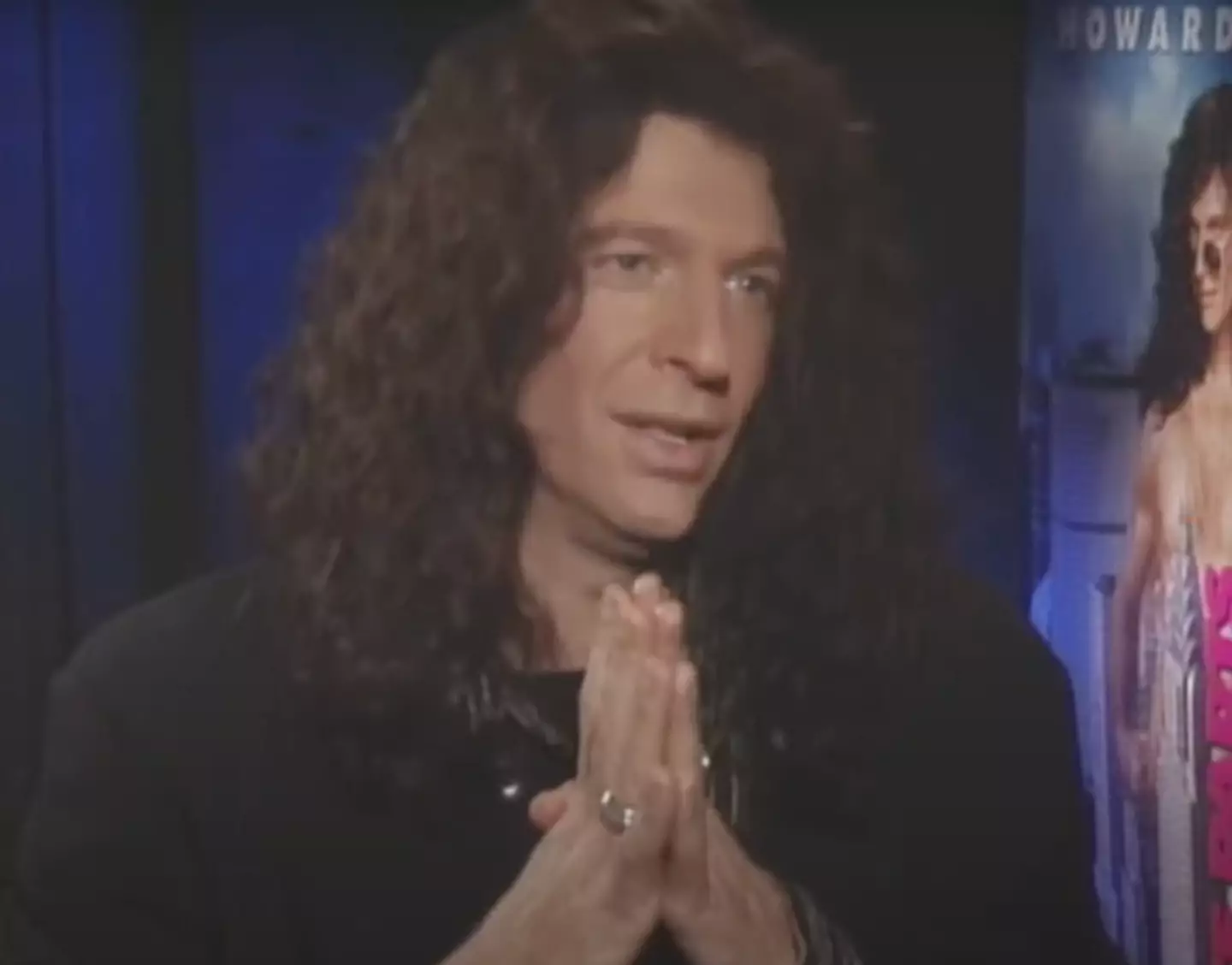 When asked about the timeline of his alleged murders, Clay told the host and his producer, Robin, that he hadn't killed in almost a year. (TheTalentReport/YouTube)