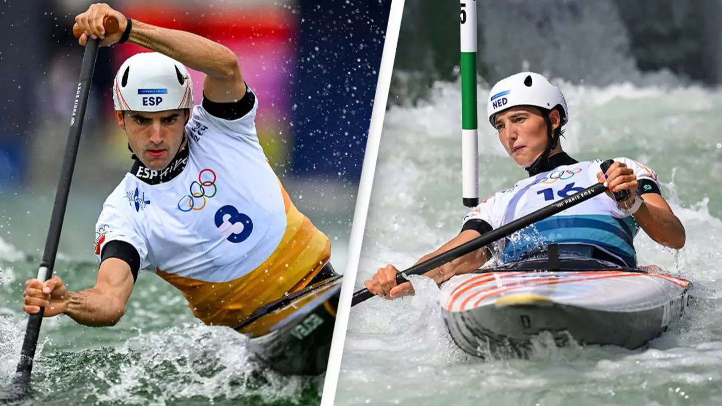People stunned after seeing where Olympic canoe athletes’ legs go