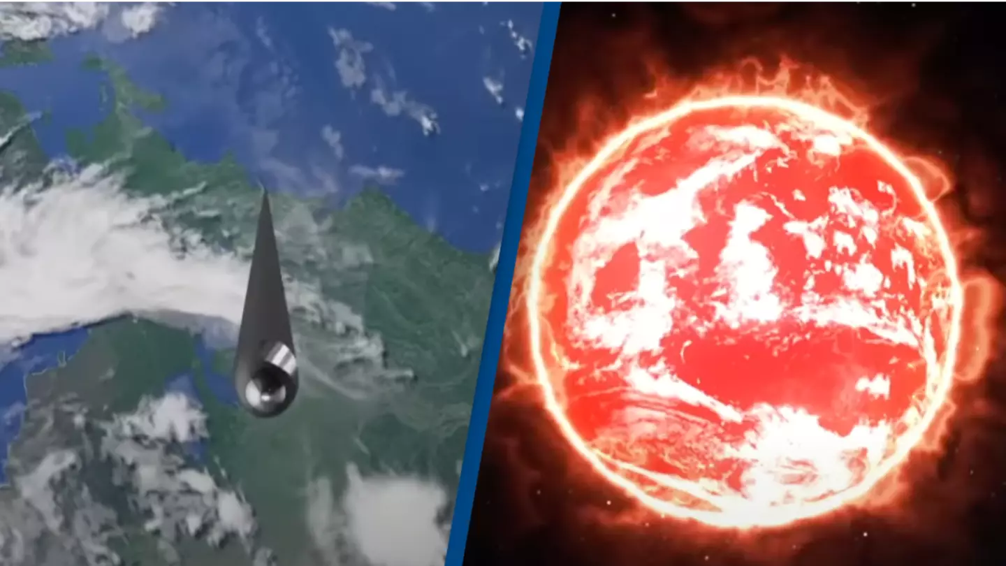 Apocalyptic video shows what would happen if a needle hit planet Earth at the speed of light