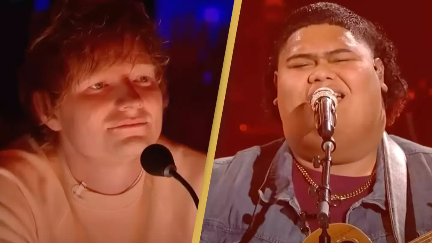 Ed Sheeran gets emotional after American Idol duo sing his song