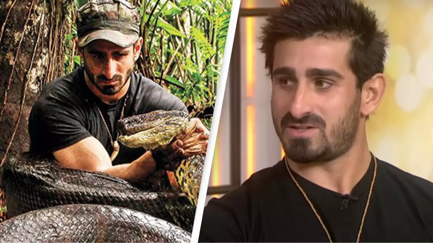 Man who tried to let world's biggest snake eat him alive on TV instantly regretted his decision