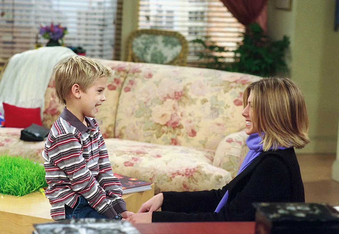 Sprouse struggled to film with Aniston (NBCU Photo Bank/NBCUniversal via Getty Images via Getty Images)