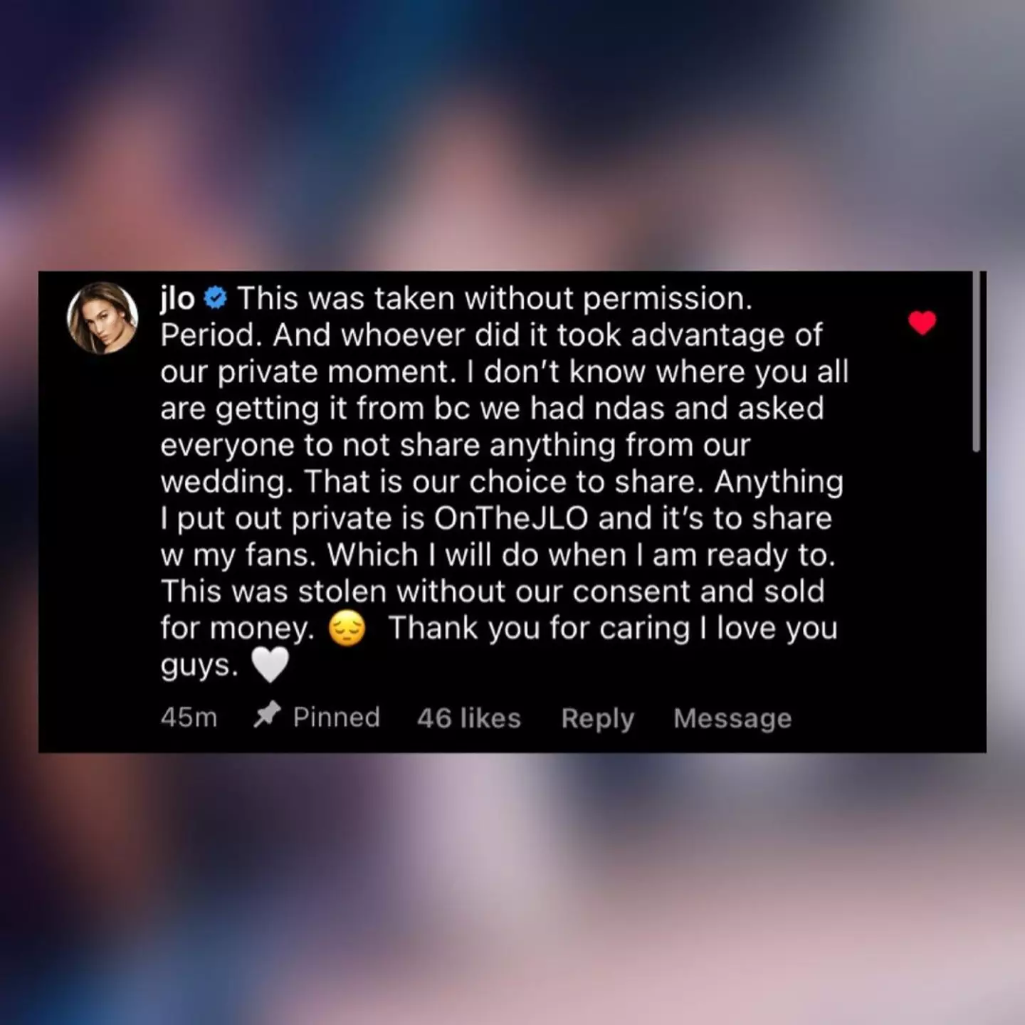 Jennifer Lopez shut down the suggestion that they had leaked the video as part of a marketing ploy.